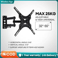 ราคา ขาแขวนทีวี ขาตั้งทีวี Wall Mount Tv ขนาด 32 55 นิ้ว ปรับก้ม เงยได้ Tilting Wall Mount screen Adjustable Full Motion Plasma รับประกัน (22781870645)