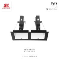ราคา SL LIGHTING Recessed Downlight โคมไฟดาวน์ไลท์ฝังฝ้า ขั้วE27 รุ่น SL 6 630 2 (1371316288)