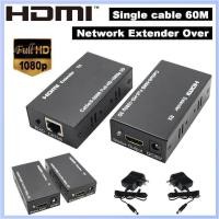 ราคา HDMI Extender RJ45 สาย LAN Extender สูงสุด 200ft Kit 1080 P 3D 60 M ตัวรับสัญญาณเครือข่าย HDMI (22875358182)
