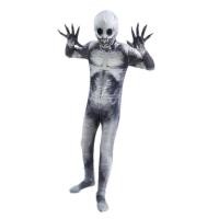 ราคา Scary Halloween Ghost Skin Costume Grim Reaper Costume Scary Skeleton Tights Shadow Devil Onesie Costume Kids Costumes (20486764584)