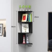 ราคา ชั้นวางเข้ามุม ตู้โชว์มุมห้อง ชั้นไม้เข้ามุม ชั้นวางอเนกประสงค์ วางเข้ามุมติดผนังม (22827845074)