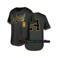 ราคา 2024 NEWNew เบสบอล Jerseys Legend Number 8 24 Tshirt Quick Drying Training Basic Tee กีฬาแขนสั้นเบสบอล Jersey สำหรับเด็ก ผู้ใหญ่ (22707817518)
