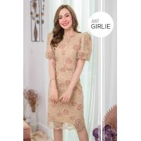 ราคา คอลเลคชั่นครีม เบจ น้ำตาล เดรสออกงานสีครีม ชุดลูกไม้ครีม ธีมสีครีม ชดราคาถูก มีไซส์ S M L XL (21602866315)