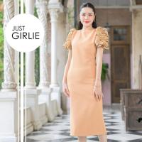 ราคา Dress Marilyn เดรสยาว ดีไซน์แขนบอลลูน ใส่ออกงาน เดรสราคาถูก สวย มีไซส์ S M L (22510637616)