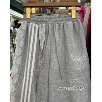 ราคา กางเกงวอร์มขายาว แต่งแถบผ้าลูกไม้ด้านข้าง แอบหวานเบาๆ 2663 (22823984221)