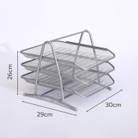 ราคา ชั้นวางเอกสารโลหะ ถาดใส่เอกสาร File rack 3ชั้น โลหะ สำหรับวางกระดาษ หนังสือ A4 จัดระเบียบบนโต๊ะ Hima Life (22295439397)
