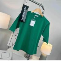 ราคา 037 เสื้อยืดยูนิคอกลมแขน 3ส่วน ฟรีไซส์ อก 36 40 23 (22702497301)