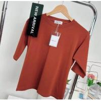 ราคา 037 เสื้อยืดยูนิคอกลมแขน 3ส่วน ฟรีไซส์ อก 36 40 23 (22702497297)