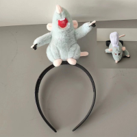 ราคา ที่คาดผมตุ๊กตาหัวฟู ลายหนูเชฟ ตุ๊กตาจับผม สำหรับชายและหญิง (21962021579)