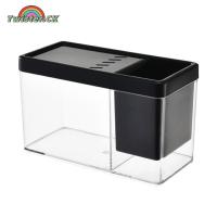 ราคา Small Fish Tank Betta Fish Tank With Breathable Hole Large Opening Office Fish Tank Succulent Landscaping Flower Pot Starter Kits For Living Room (22195744526)