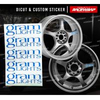 ราคา สติกเกอร์ ติดล้อ gramlight สติกเกอร์แต่งรถยนต์ ทนความร้อน ติดขอบ 15 16 17 18 ได้ wheels decal (22565050042)