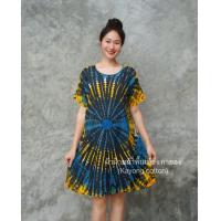 ราคา เดรสสั้น ผ้ามัดย้อม มินิเดรส พริ้วใส่สบาย เดรสมัดย้อม (22794377849)