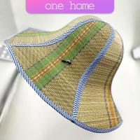ราคา One Home หมวกสานปีกกว้าง พับเก็บได้ ขนาดใหญ่ พับเก็บเป็นพัดคลายร้อนได้ หมวกกันแดด Straw hat (22518581983)