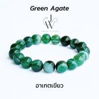 ราคา กำไลข้อมือ กำไลหิน หินมงคล อาเกตเขียว Green Agate หินนำโชค ลูกปัด หิน 8 10 12 มม (21895677131)