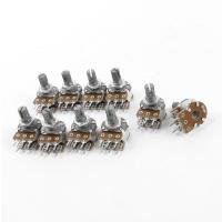 ราคา 10PCS Top Adjustment Linear Dual Knurled Shaft Potentiometer 50K Ohm B50K (19144666479)