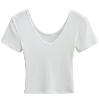 ราคา KaeKai พร้อมส่ง เสื้อยืด คอวี แขนสั้น สไตล์เกาหลี ทรงเบสิค เข้ารูปสีพื้น แฟชั่นฤดูร้อน สำหรับผู้หญิง (21998564222)