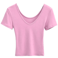 ราคา KaeKai พร้อมส่ง เสื้อยืด คอวี แขนสั้น สไตล์เกาหลี ทรงเบสิค เข้ารูปสีพื้น แฟชั่นฤดูร้อน สำหรับผู้หญิง (21998564238)