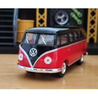 ราคา โมเดลรถ รถตู้ 1962 Volkswagen Classical Bus โมเดลรถเหล็ก รถโฟล์คตู้ หลังคาดำ (20901209029)
