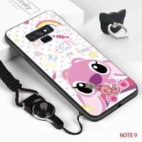 ราคา Casing Samsung Galaxy Note 9 Lovers Stitch Angel Girls Boys Sweetheart SoftCase Note9 626 Note8 Shockproof Soft TPU Silicone Protect Mobile Phone Case Back Cover Finger Ring Lanyard (22864651027)
