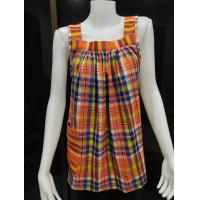 ราคา เสื้อคอกระเช้าผ้าขาวม้าผลิตจากผ้าขาวม้าฝ้ายใส่สบาย (22113775439)