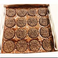ราคา บราวนี่ Brownie โอริโอ้ ดาร์คช็อคเข้มข้น เนื้อหนึบ ช็อกแท้ เนยสดแท้ 1 ถาด 16 ชิ้น (16175224551)