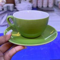 ราคา แก้วกาแฟ ถ้วยกาแฟ พร้อมจานรอง แก้วกาแฟสีขาวสวยงาม ceramic mug เซรามิคเนื้อหนา เข้าไมโครเวฟได้ (22799019417)