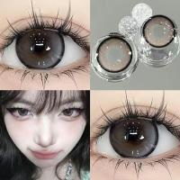 ราคา คอนแทคเลนส์สีขนาดเส้นผ่านศูนย์กลาง 14 2 มม ต่อปีคอนแทคเลนส์รายเดือนคอนแทคเลนส์ คอนแทคเลนส์ Thai Tea Grey Black กรองแสงขนาดมินิ 1คู่ 14 5mm (21992263188)