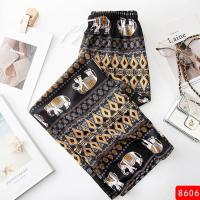 ราคา Free size กางเกงช้างขาปล่อย กางเกงขายาวผ้าสปัน ใส่สบาย ผ้าเบาๆ นิ่มๆ งานน้องไม่มีเชือกรูด F5190 YTL (22679896436)