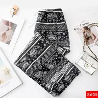ราคา Free size กางเกงช้างขาปล่อย กางเกงขายาวผ้าสปัน ใส่สบาย ผ้าเบาๆ นิ่มๆ งานน้องไม่มีเชือกรูด F5190 YTL (22679896437)