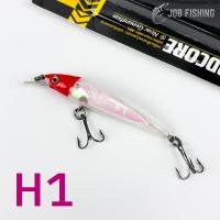 ราคา เหยื่อปลั๊ก ดำตื้น RIFFEL 3D Minnow ขนาด 8cm หนัก5 5g เหยื่อปลอมค่าย BPO H (22751146625)