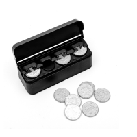 ราคา พร้อมส่งจากไทย กล่องใส่เงิน ที่แบ่งเหรียญ ที่ใส่เหรียญ ที่เก็บเหรียญในรถ กล่องใส่เงินพลาสติค (21547049955)