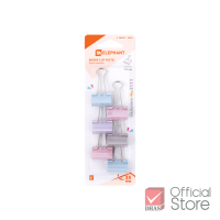 ราคา Elephant คลิปหนีบ คลิปหนีบกระดาษ สีพาสเทล No E110 E111 E112 จำนวน 1 แผง (22726447811)