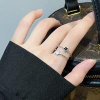 ราคา แหวนแฟชั่นสตรีรูปดาวสองชั้นสำหรับผู้หญิง Y2K รูปดาวห้าแฉกแบบเรียบง่ายแหวนปรับขนาดได้โชคดีที่ไม่ธรรมดาเป็นชั้นแหวนสวยงาม (21321279800)