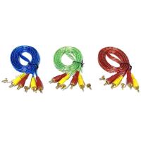 ราคา PK สาย RCA 6 หัว แบบใส ยาว 3 5 เมตร สายหนา 3 มิล ราคาต่อเส้น สาย 3 ออก 3 (22620408139)