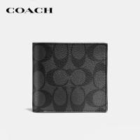 ราคา COACH กระเป๋าสตางค์ผู้ชายรุ่น 3 In 1 Wallet In Signature Canvas สีเทา CW380 CQ BK (22721550677)