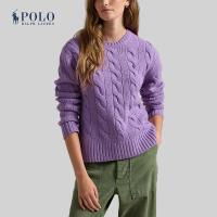 ราคา Polo Ralph Lauren เสื้อสเวตเตอร์ผู้หญิง Classic Fit Cable Wool Cashmere Sweater รุ่น WMPOSWENC021017 สีม่วง (22732875413)
