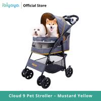 ราคา Ibiyaya Cloud 9 Pet Stroller Mustard Yellow รถเข็นสุนัข รับน้ำหนักได้ 20 Kg (9220974111)