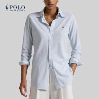ราคา Polo Ralph Lauren เสื้อเชิ้ตผู้หญิง Slim Fit Knit Cotton Oxford Shirt รุ่น WMPOSHTNDO20623 สีฟ้า (22733024039)