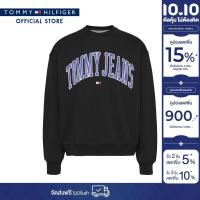 ราคา Tommy Hilfiger เสื้อสเวตเตอร์ ผู้ชาย รุ่น DM0DM18628 BDS สีดำ (22606186081)