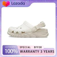 ราคา ของแท้ 100 Crocs Duet Max Li Clog Stucco Non Slip Thick Sole Beach 208776 160 Mens and Womens Sports Sandals รองเท้าแตะ (22683802058)