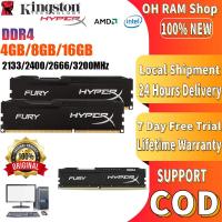 ราคา Kingston Hyperx 4gb 8GB 16GB 2400 2666 3200MHZ Desktop RAM DDR4 DIMM memory for PC Gaming RAM (22105201154)