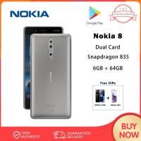ราคา โทรศัพท์มือถือ Nokia 8 5 8นิ้วแรม4GB RAM 64GB รอมแปดคอร์ Snapdragon 835สมาร์ทโฟนมือสอง98 ใหม่ (21926400283)