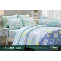 ราคา ผ้าปูที่นอน ผ้านวม Tencel tm ทอ 500 เส้นด้าย Jessica เจสสิก้า การ์ตูน Cinnamon roll Minions Gudetama Rilakkuma Frozen (17459680661)