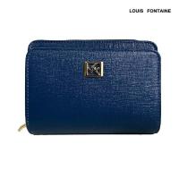ราคา Louis fontaine กระเป๋าสตางค์พับสั้นซิปรอบ แยกช่องนามบัตร รุ่น Lucky สีน้ำเงิน (20444140240)