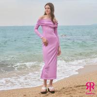 ราคา RICHIERICH By TandT OFF THE SHOULDER LONG SLEEVE MAXI DRESS เดรสยาวเข้ารูปปาดไหล่ ผ้ายืด (17391681055)