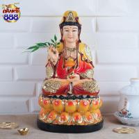 ราคา เทพเจ้า 3 องค์ พระยูไล พระสั่งกัจจายน์ เจ้าแม่กวนอิม นั่งประทับดอกบัว2ชั้น งานเรซิ่นไต้หวันปิดทอง ขนาด 12 นิ้ว (18561753213)