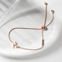 ราคา SWAN Alphabet Bracelet สร้อยข้อมือเงินแท้ ฝังเพชร cubic zirconia (21736698090)