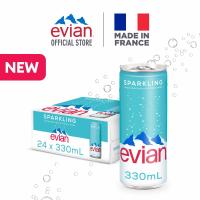 ราคา Evian Sparkling Can เอเวียง สปาร์คกิ้ง กระป๋อง 330มล แพ็ค 24 กระป๋อง (22869600617)