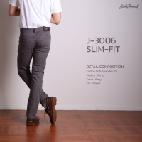 ราคา JACK RUSSEL กางเกงชิโน่ ทรงกระบอกเล็ก รุ่น J 3006 (21751498635)