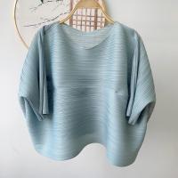 ราคา เสื้อยืดไฮเอนด์1352แบบญี่ปุ่นและเกาหลีอัดพลีทหวานลำลอง (21105684905)